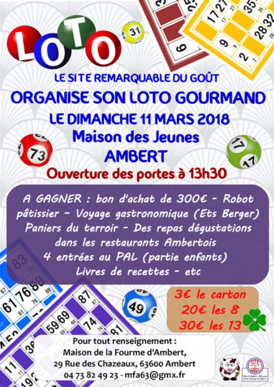 Loto du Goût à Ambert